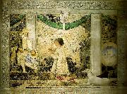 Piero della Francesca rimini, san francesco fresco and tempera oil painting